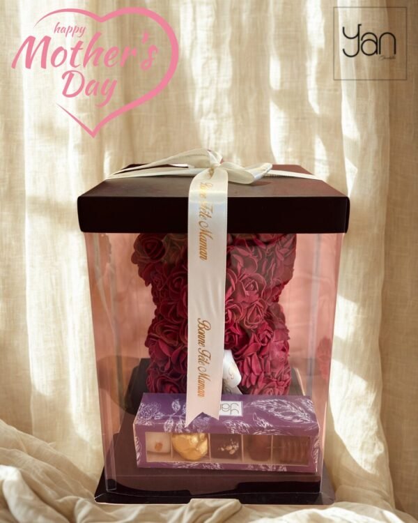 Ours en Fleurs et boite Chocolats -fête des mères