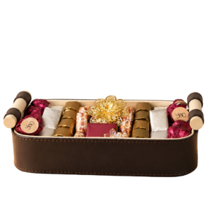 Plateau en simili cuir