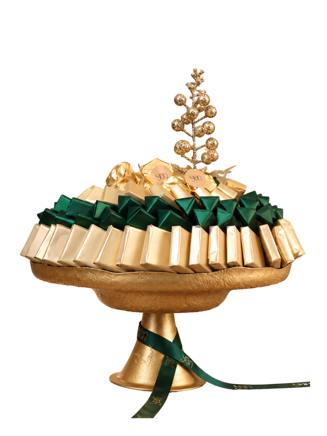 Coupe Céramique Or sur Pied