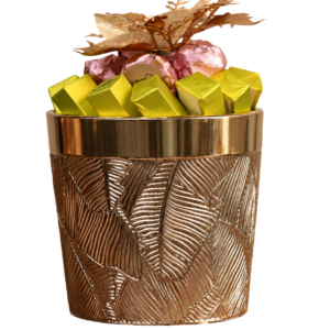 Pot Cuivré Feuille d'Or