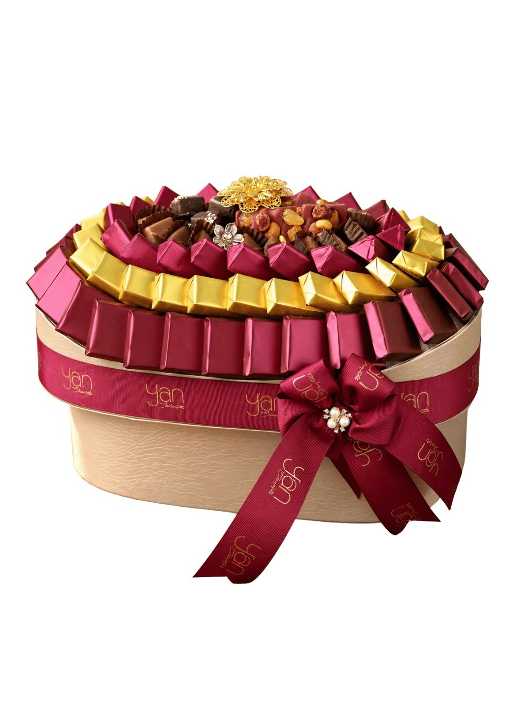 Coffret Ovale Bordeaux